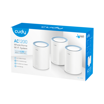 Cudy M1200(3-PACK) Wi-Fi Mesh-система 4