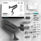 ONKRON G100 BLACK Кронштейн для мониторов 8