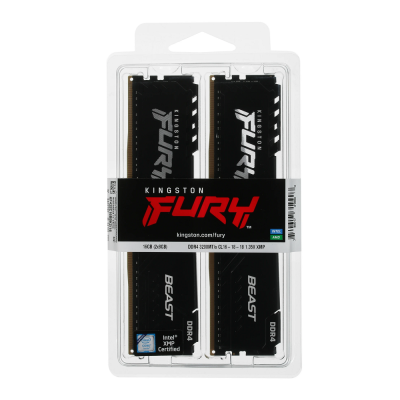 Kingston FURY Beast Black KF432C16BBK2/16WP Память оперативная 2