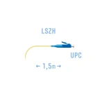 SNR pigtail LC/UPC SM 1,5 m Пигтейл