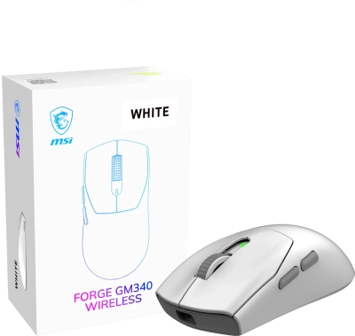 MSI FORGE GM340 W WHITE Мышь беспроводная 1