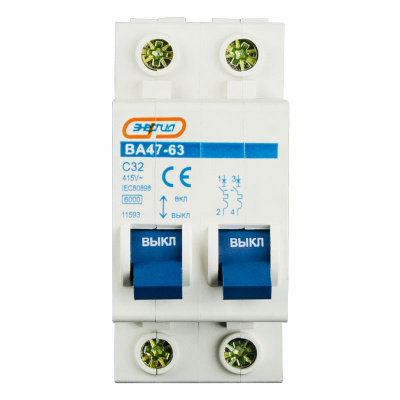 ЭНЕРГИЯ Байпас 2P 32A (Е0304-0009) Автоматический выключатель 1