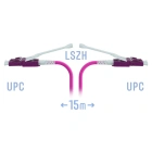 SNR SNR-PC-LC/UPC-MM4-DPX-HD-15m (2,0) Патчкорд оптический