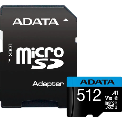 ADATA 512GB Premier microSDXC Карта памяти AUSDX512GUICL10A1-RA1 1