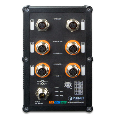 PLANET IGS-604HPT-M12 Коммутатор  1