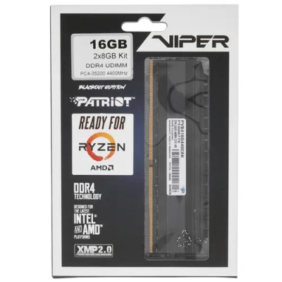 Patriot Viper 4 Blackout 16GB Модуль памяти PVB416G440C8K 2
