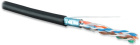 Hyperline FUTP4-C5E-S24-OUT-LSZH-BK-500 Кабель витая пара