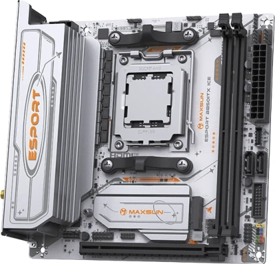 MAXSUN MS-ESPORT B850ITX WIFI ICE Материнская плата 3