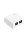 Hyperline SB1-2-8P8C-C6-WH Розетка компьютерная