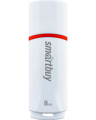 Smartbuy Crown White 8Gb Память USB Flash SB8GBCRW-W