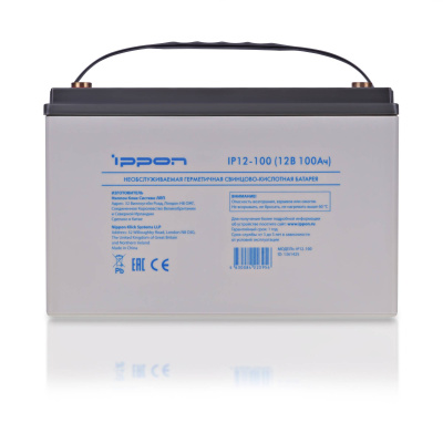 Ippon IP12-100 12В 100Ач (223956) Батарея для ИБП 1361425 3