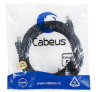 Cabeus PC-UTP-RJ45-Cat.5e-5m-BK Патч-корд