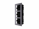 Hikvision DS-KD-ACF3/Plastic Врезная монтажная рамка на 3 модуля
