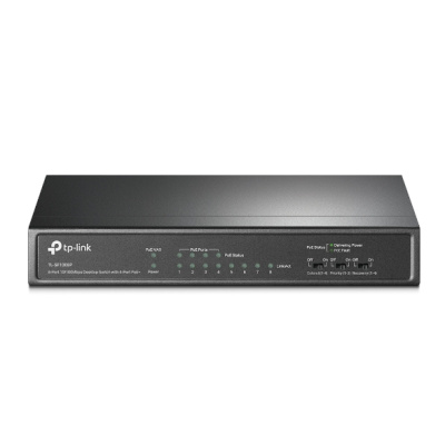 TP-Link TL-SF1008P 8-портовый настольный 10/100 Мбит/с коммутатор с 4 портами PoE+