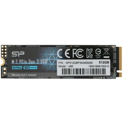 Silicon Power P34A60 512Gb SSD M.2 накопитель SP512GBP34A60M28