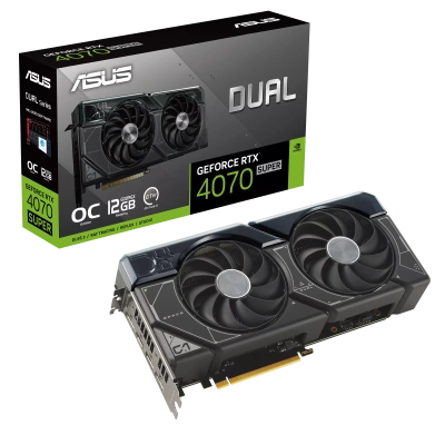ASUS Dual GeForce RTX ™ 4070 SUPER OC Edition 12 ГБ GDDR6X DUAL-RTX4070S-O12G Видеокарта 90YV0K82-M0NA00 12