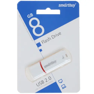 Smartbuy Crown White 8Gb Память USB Flash SB8GBCRW-W 2