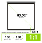 Cactus Wallscreen CS-PSW-150X150-SG Экран