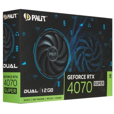 Palit GeForce RTX 4070 SUPER Dual Видеокарта NED407S019K9-1043D 7