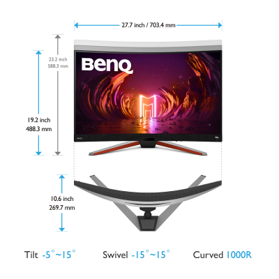 BenQ Mobiuz EX3210R Монитор  9H.LKALB.QBE 8