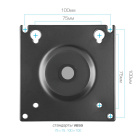 Kromax OFFICE-14 BLACK 90804 Настольный кронштейн 5