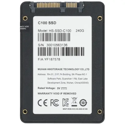 Hikvision HS-SSD-C100/240G Твердотельный накопитель SSD 2