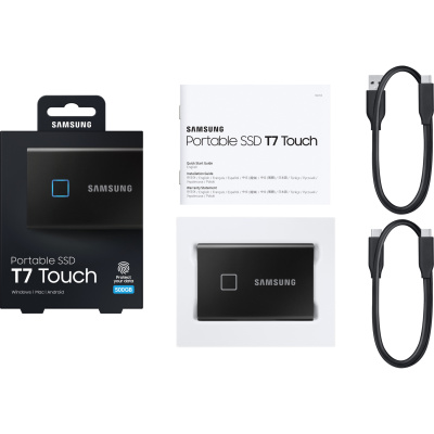Samsung T7 Touch 500GB Внешний SSD накопитель MU-PC500K/WW 7