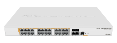 MikroTik CRS328-24P-4S+RM коммутатор с функцией раздачи PoE