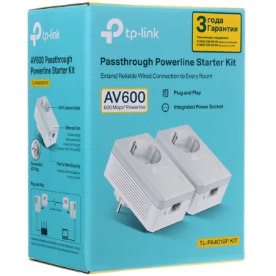 TP-Link TL-PA4010P KIT Комплект адаптеров  6
