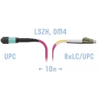 SNR SNR-PC-MPO/UPC-8LC/UPC-DPX-MM4-10m Патчкорд оптический