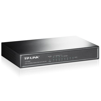 TP-Link TL-SF1008P 8-портовый настольный 10/100 Мбит/с коммутатор с 4 портами PoE+ 1