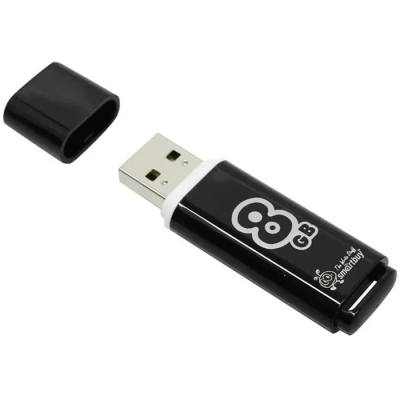 Smartbuy Glossy series Black 8Gb Память USB Flash SB8GBGS-K 1