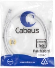 Cabeus PC-UTP-RJ45-Cat.5e-1.5m-WH Патч-корд