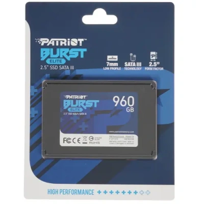 Patriot Burst Elite 960 ГБ SATA накопитель PBE960GS25SSDR 2