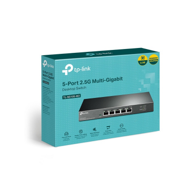 TP-Link TL-SG105-M2 5-портовый настольный коммутатор 2,5 Гбит/с 3
