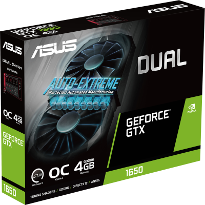 ASUS DUAL-GTX1650-O4GD6-P-V2 Видеокарта 90YV0GX8-M0NA00 7