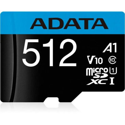 ADATA 512GB Premier microSDXC Карта памяти AUSDX512GUICL10A1-RA1