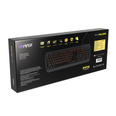 HIPER GK-5 PALADIN Black USB Клавиатура игровая 4