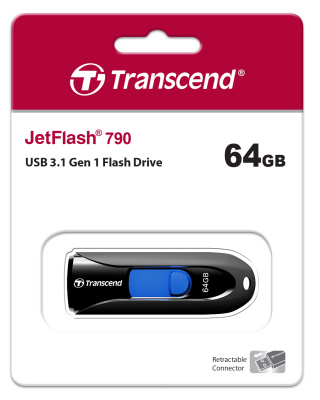 Transcend JetFlash 790K 64GB Флеш-накопитель TS64GJF790K 4