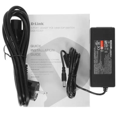 D-Link DGS-1005P/B3A Неуправляемый коммутатор 4