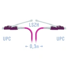 SNR SNR-PC-LC/UPC-MM4-DPX-HD-0,3m (2,0) Патчкорд оптический