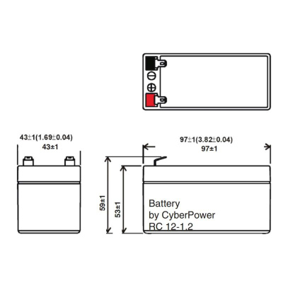 CyberPower RC12-1.2 Аккумуляторная батарея