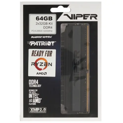 Patriot Viper 4 Blackout 64GB Модуль памяти PVB464G320C6K 2