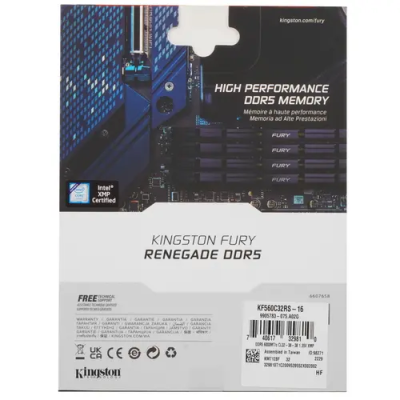 Kingston FURY Renegade Silver 16GB Оперативная память KF560C32RS-16 3