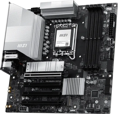MSI PRO B860M-A WIFI6E Материнская плата 2