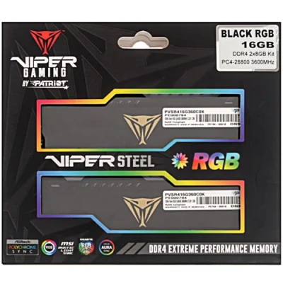 Patriot Viper Steel RGB 16 ГБ Оперативная память PVSR416G360C0K 3