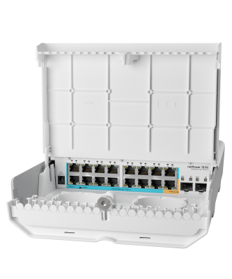 MikroTik netPower 15FR (CRS318-1FI-15FR-2S-OUT) PoE-коммутатор реверсивный уличный 5