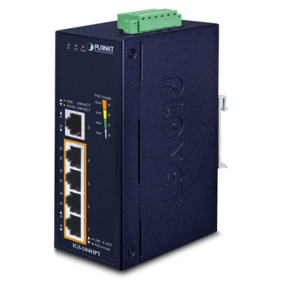 PLANET IGS-504HPT Коммутатор 
