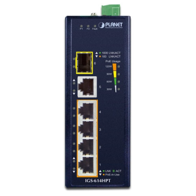 PLANET IGS-614HPT Промышленный коммутатор 2