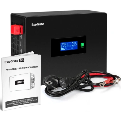 ExeGate IdealSine SR-600.LCD.2SH EX295992RUS ИБП 1